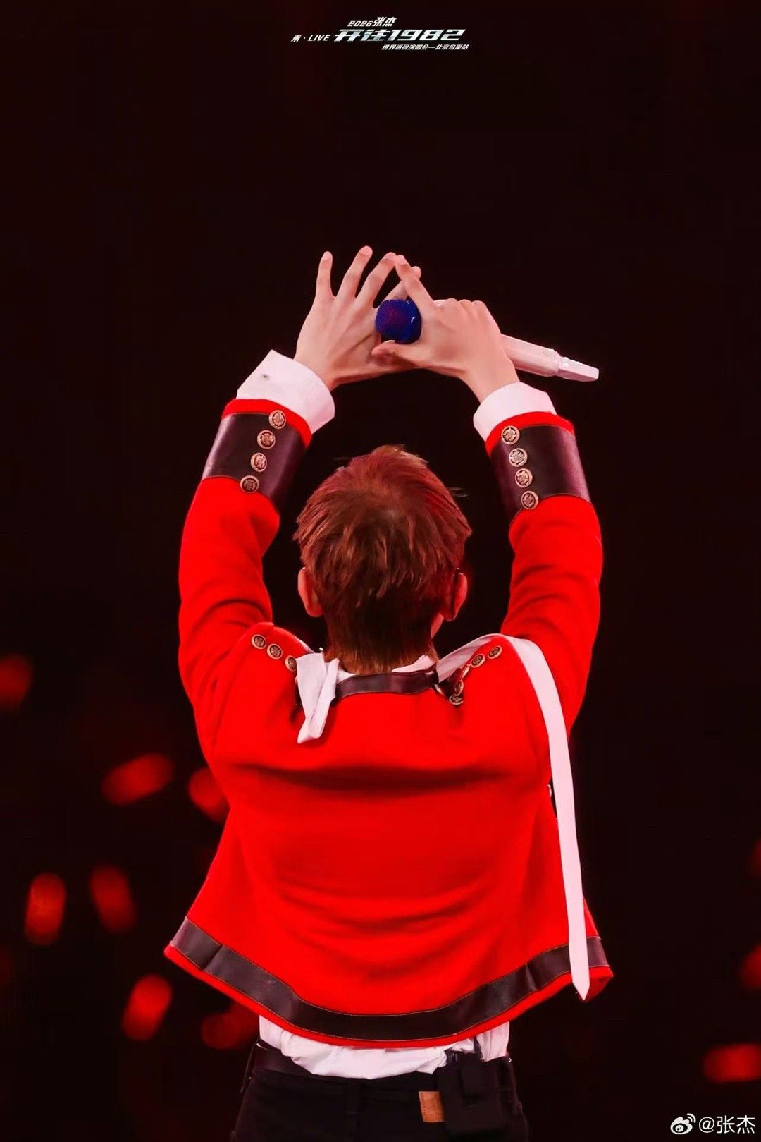 在张杰演唱会上看到蝴蝶了 现场直接尖叫！张杰这身造型设计感绝了，轻盈的质感搭配舞