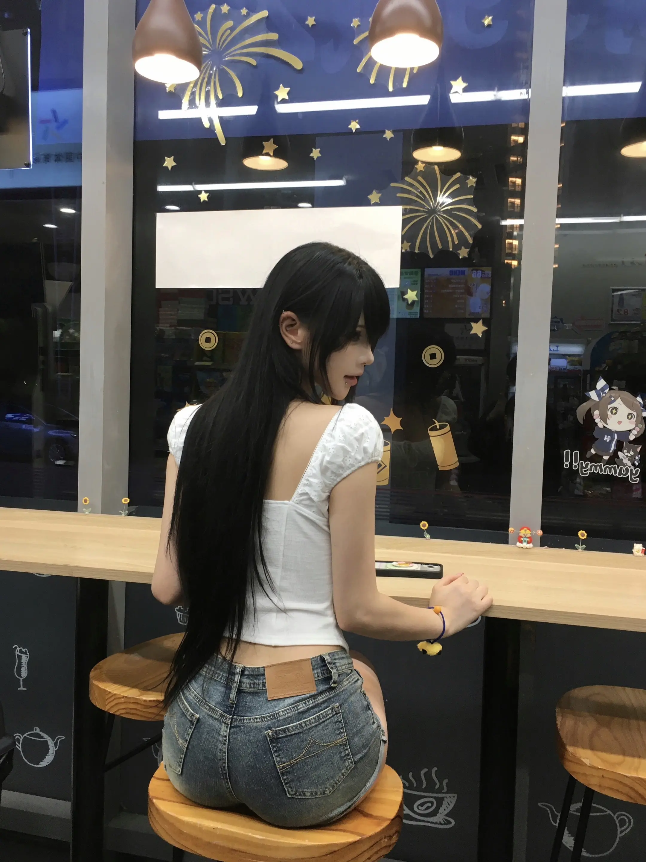 每次想剪短看到照片就舍不得了…