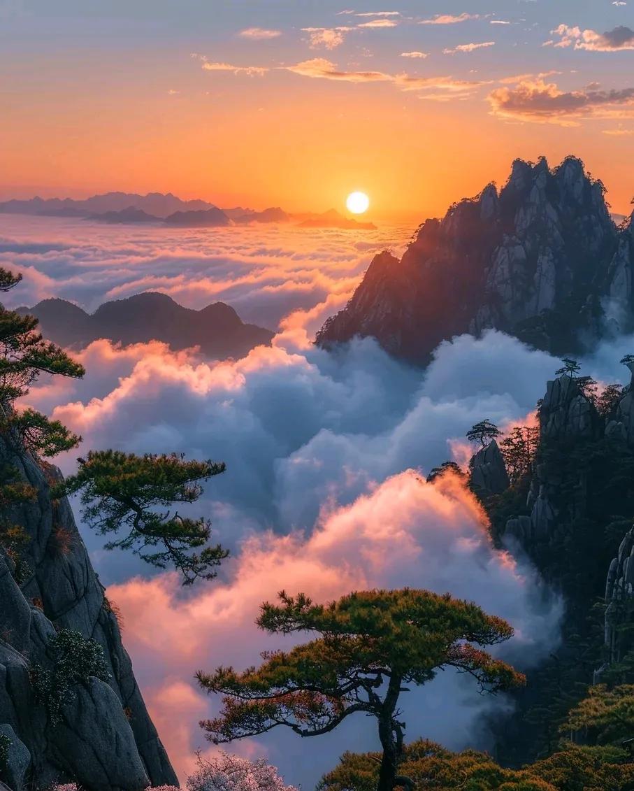 上联：烟雾缭绕泰山峰；
下联：？？？