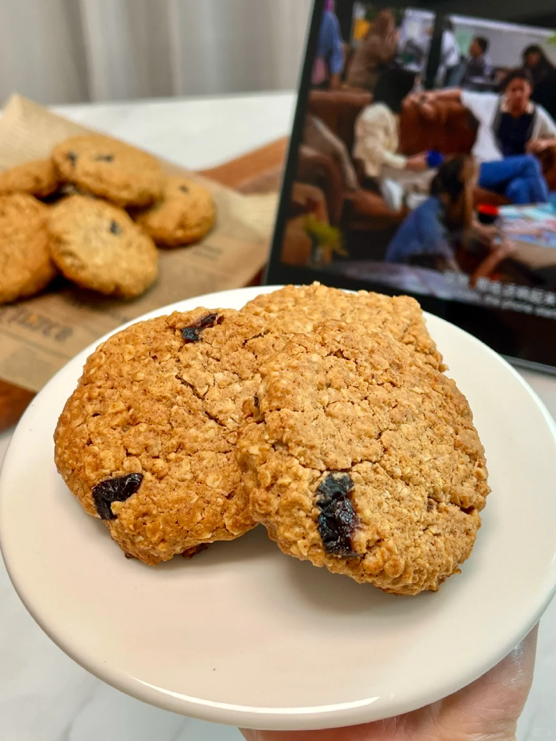 复刻老友记同款  超好吃的燕麦提子曲奇😎🍪