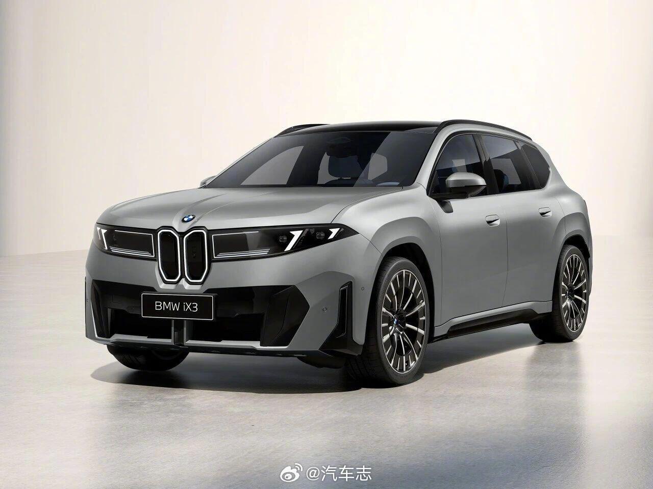 国产新世代iX3长轴版官图发布～哪个颜色最好看？宝马ix3 新世代BMW iX3
