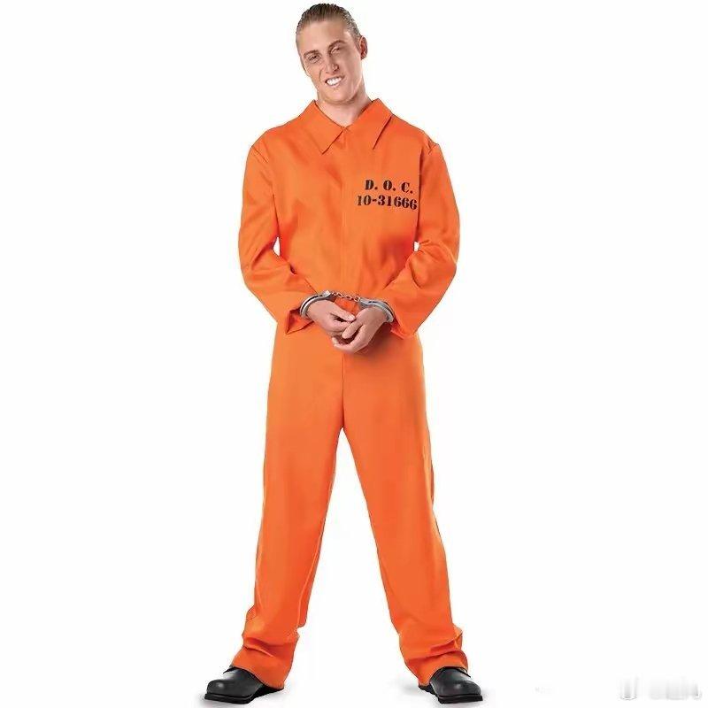 最新时尚单品，监狱服爱马仕橙色，囚服穿岀来了高定的味道！纯狱风被他拿捏得死死的！