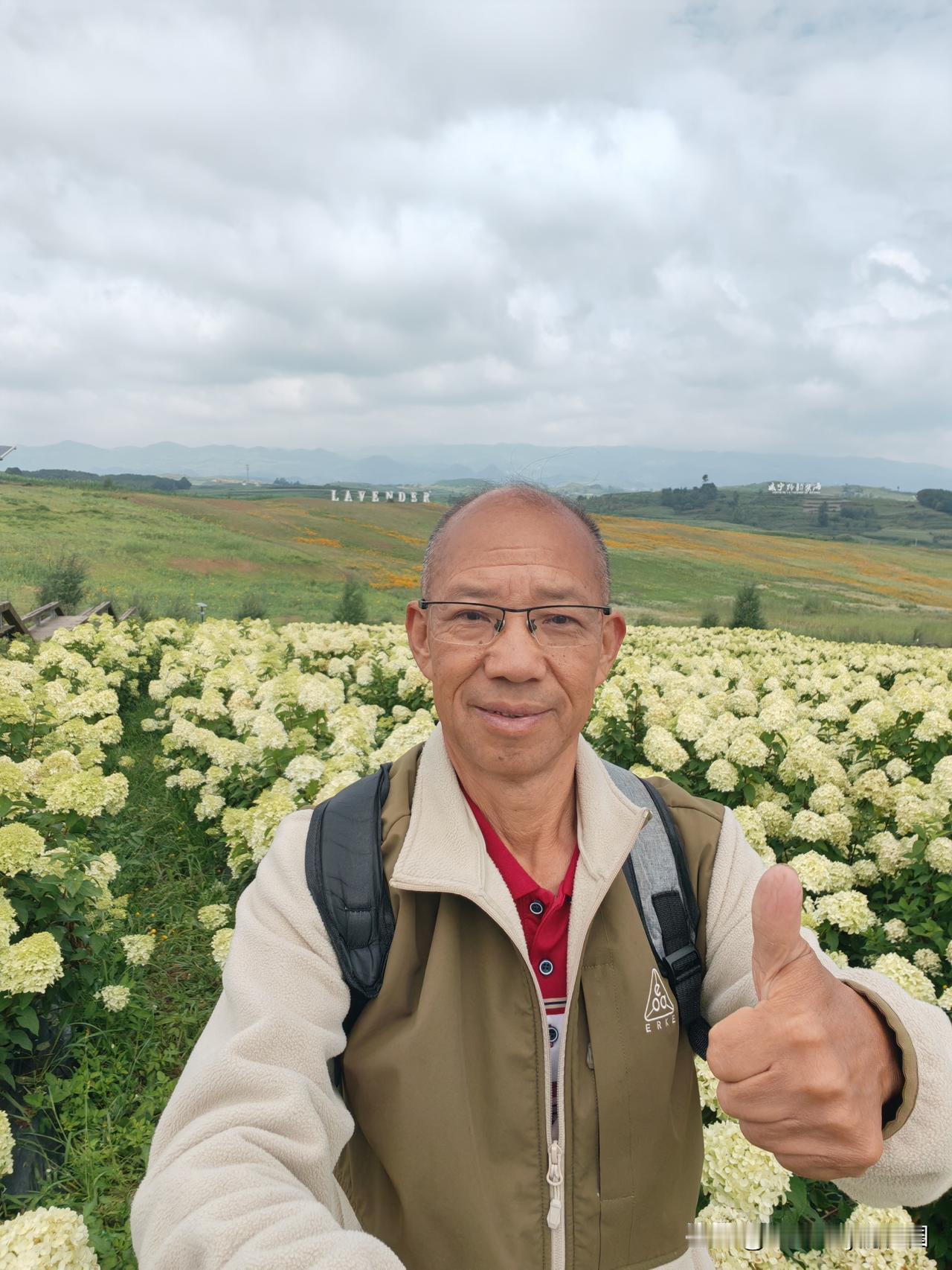 打卡威宁欢喜田园~绣球花海
   开着房车来到高原小城威宁避暑的第二天，在粉丝的