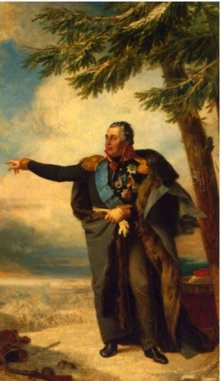 1813年，俄罗斯库图佐夫元帅战胜拿破仑之后，身体状况急剧恶化，逝世前不久，亚历