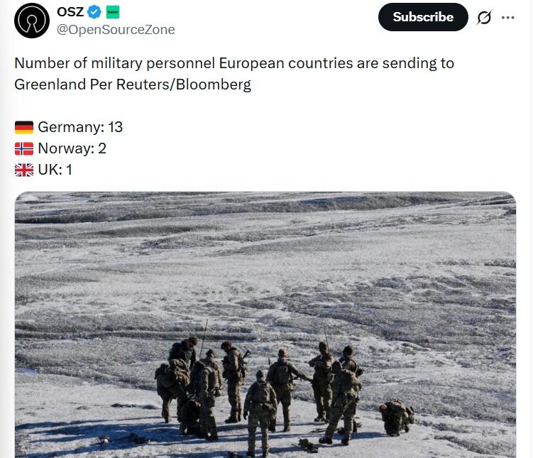 目前已知欧洲国家派兵参加“格陵兰保卫战”的兵力。
除丹麦王家军队外，
主力部队-