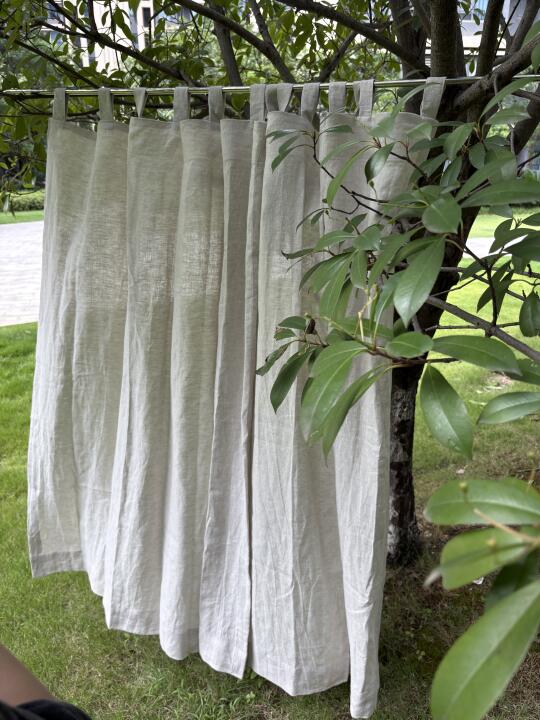 🟤100%纯亚麻窗帘 | 雨露粗麻的质感