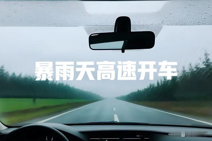 雨天开车真是太危险了，今天走广龙高速，遇上几次大暴雨，车前窗全是雨水，视线模糊。