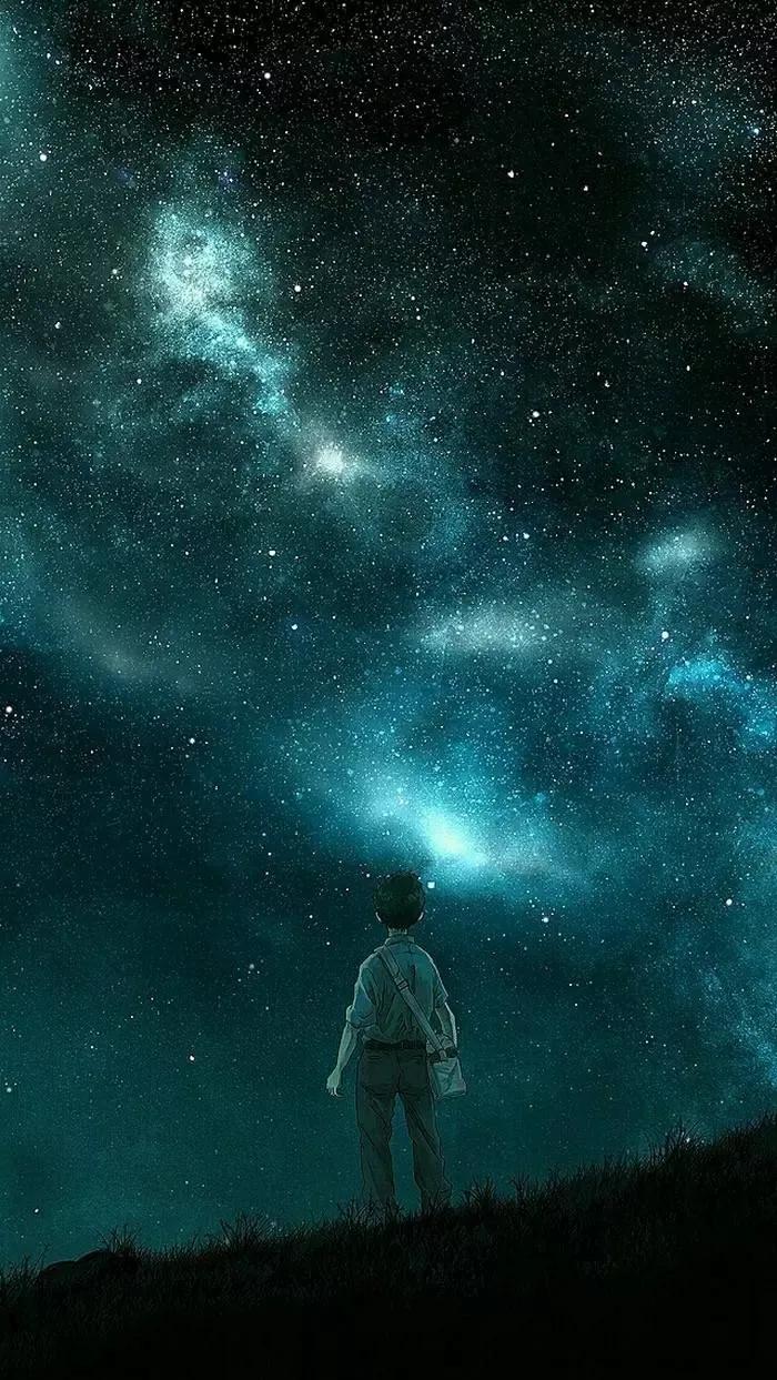 《星河灿烂》
前路惊涛骇浪，
我自笑容灿烂。
一路胸怀坦荡，
必有好运不断。

