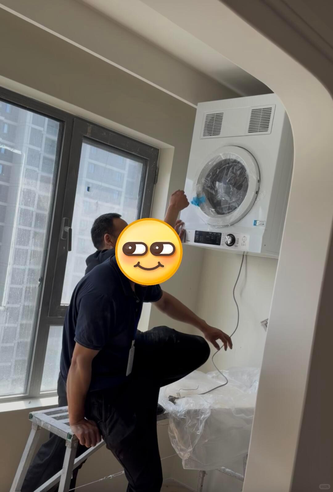 真的有人烘干机倒着装