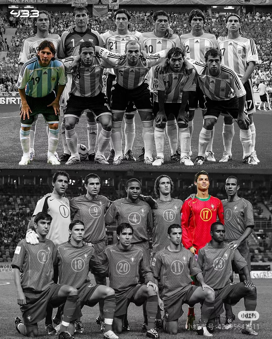 2006 → 2026，从青涩少年到最后一舞当C罗还不是7号，当梅西还有长发飘飘