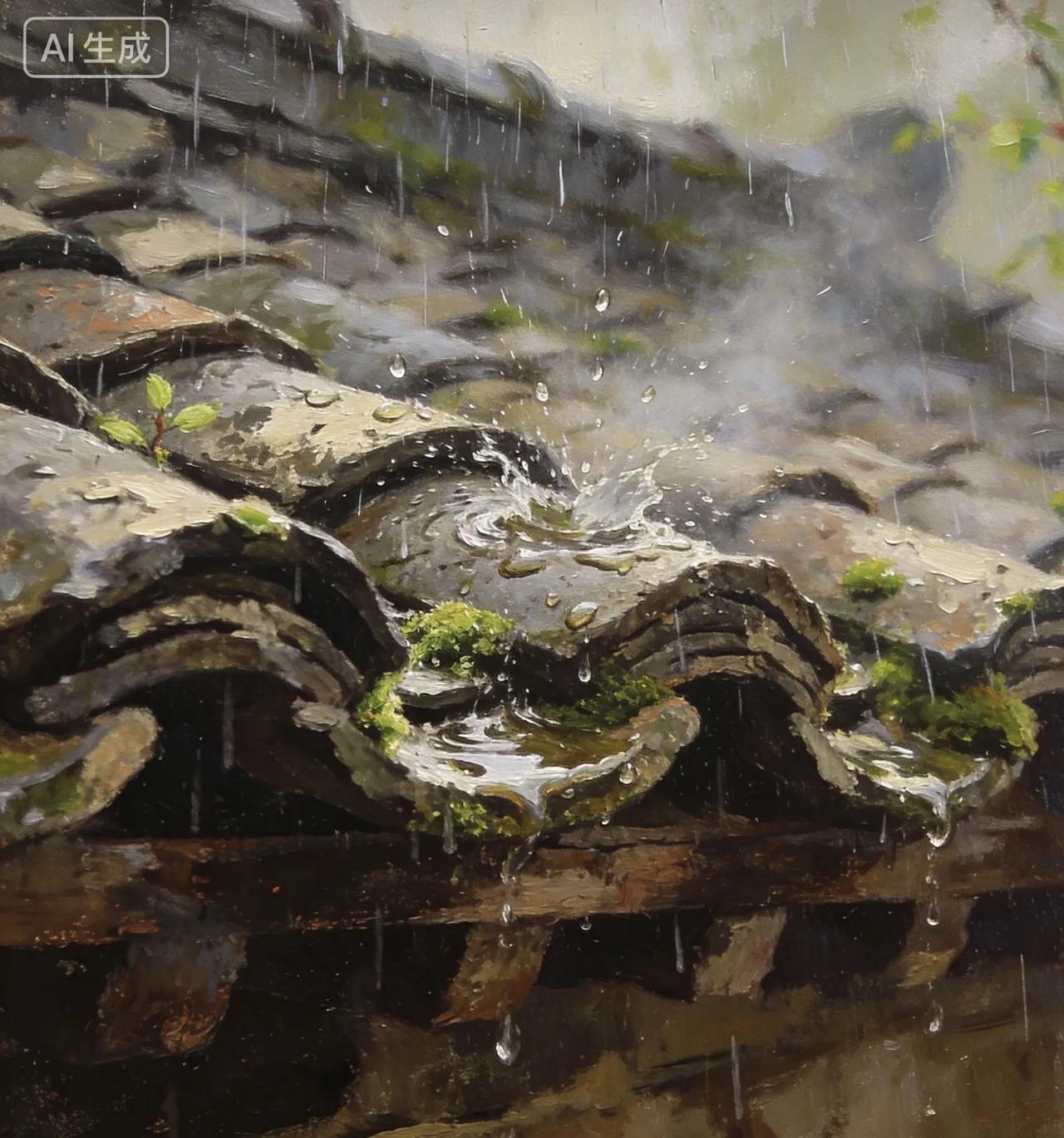 春雨

雨是悄悄来的，没有雷声，没有喧哗，只在窗棂上轻敲几下，便漫过了整座人间。