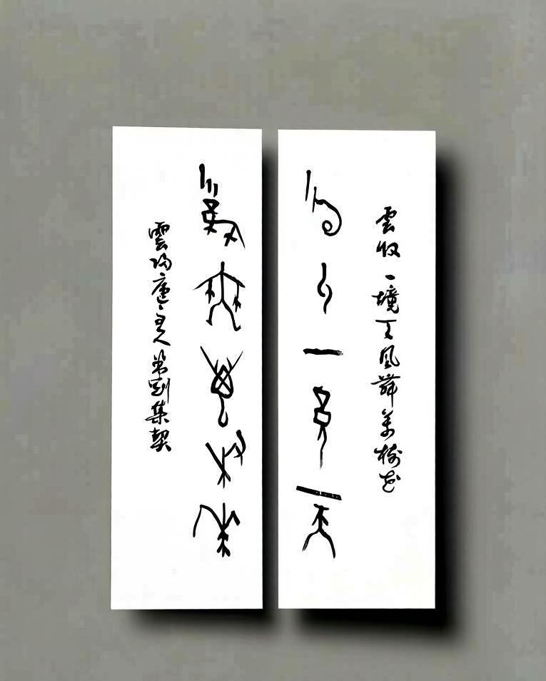 米刚甲骨文作品