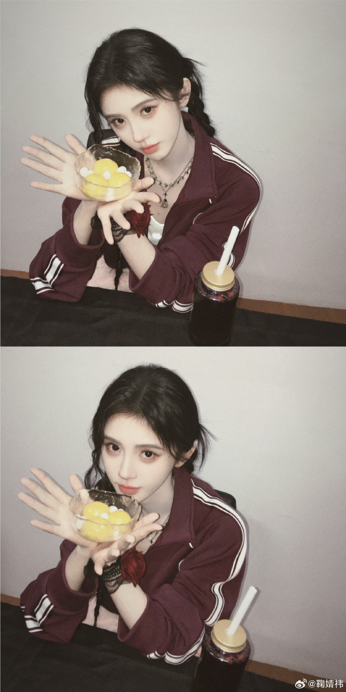 鞠婧祎元宵节喝沪上阿姨鞠婧祎汤圆配沪上阿姨 鞠婧祎元宵节喝沪上阿姨 