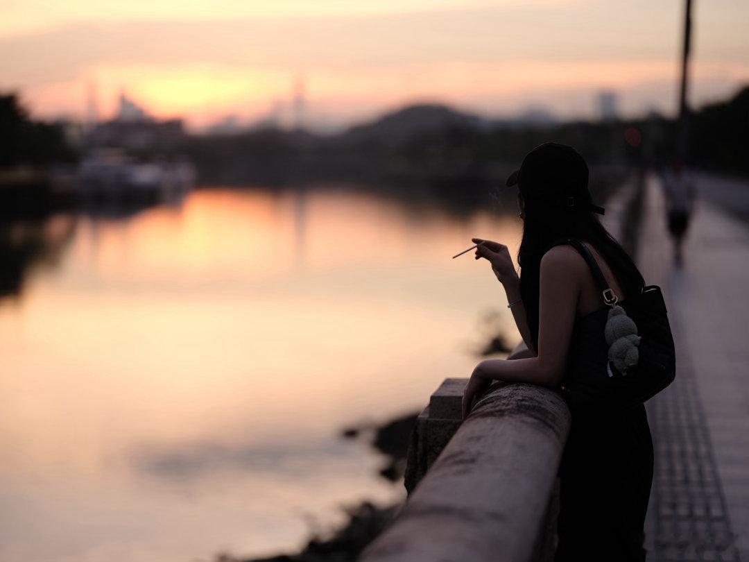 晚安每一天，奉上黄埔长洲岛日落后的温柔时光落日晚霞夕阳 GF110 2 广州·长