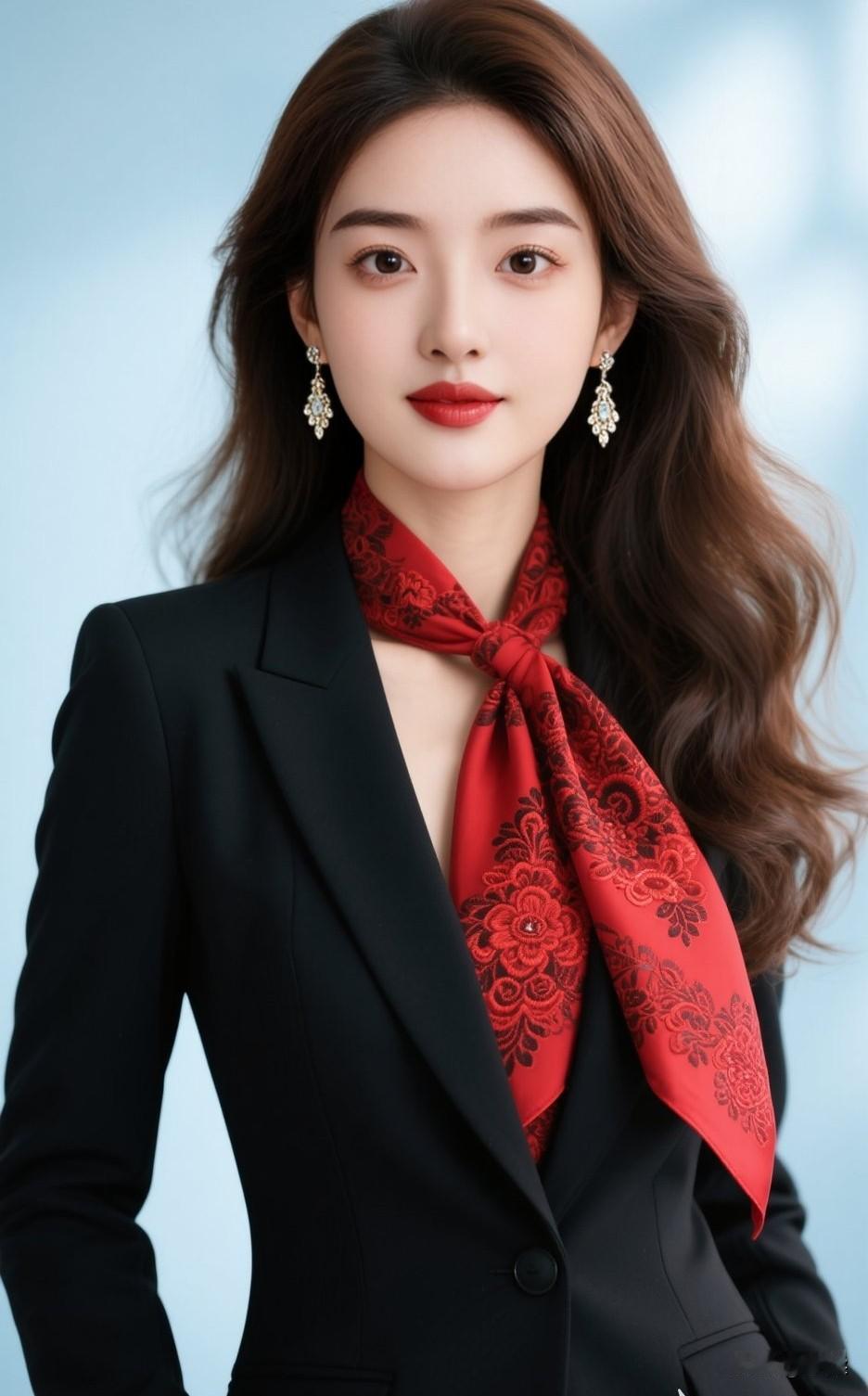 优雅红黑搭配，职场女性的魅力！💄👠