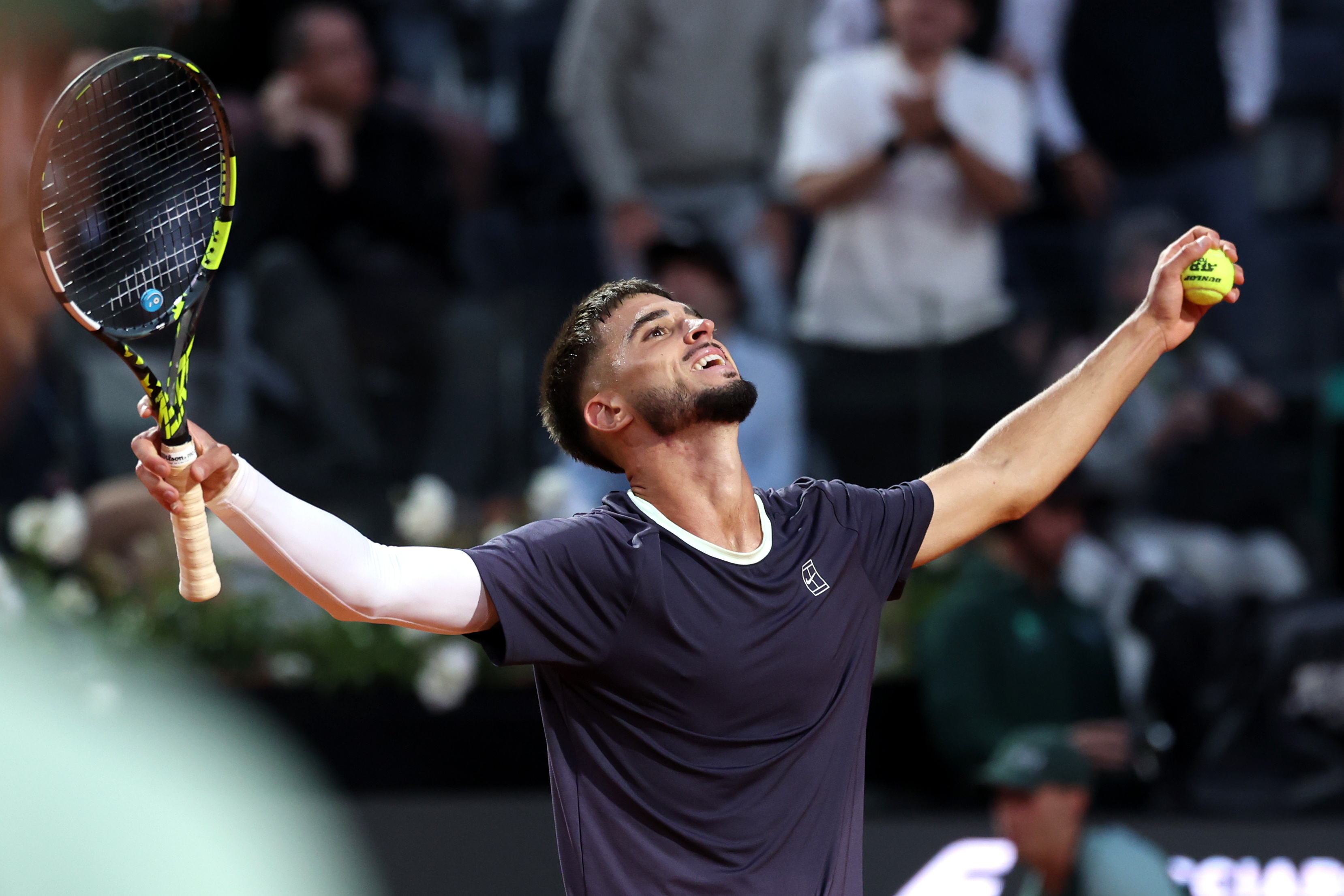 德约罗马首战爆冷出局💣ATP1000罗马大师赛男单次轮，6届赛会冠军德约科维奇