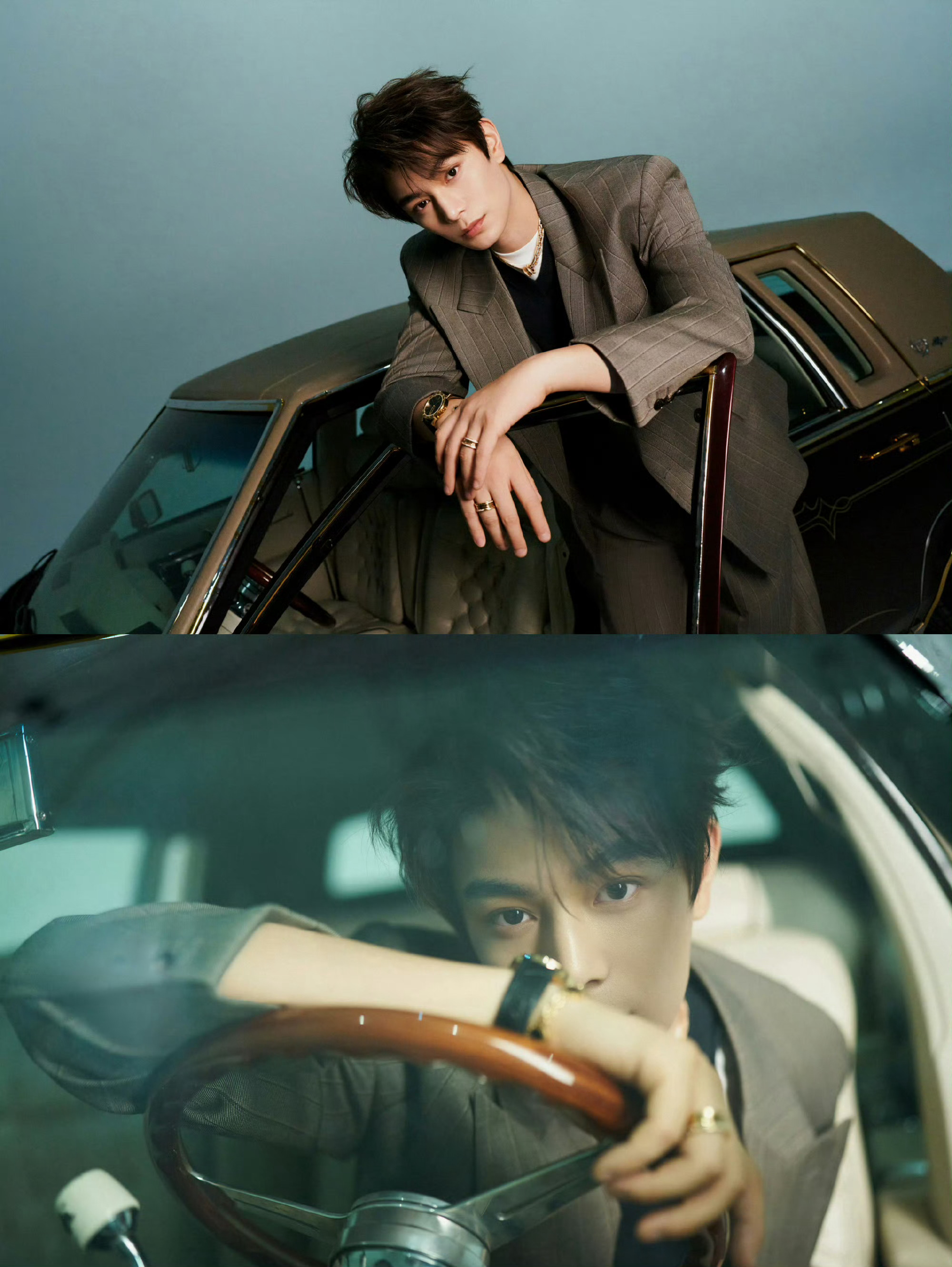 星光大赏出图丁禹兮星光大赏出图🈶️手握方向盘的男人，好帅 