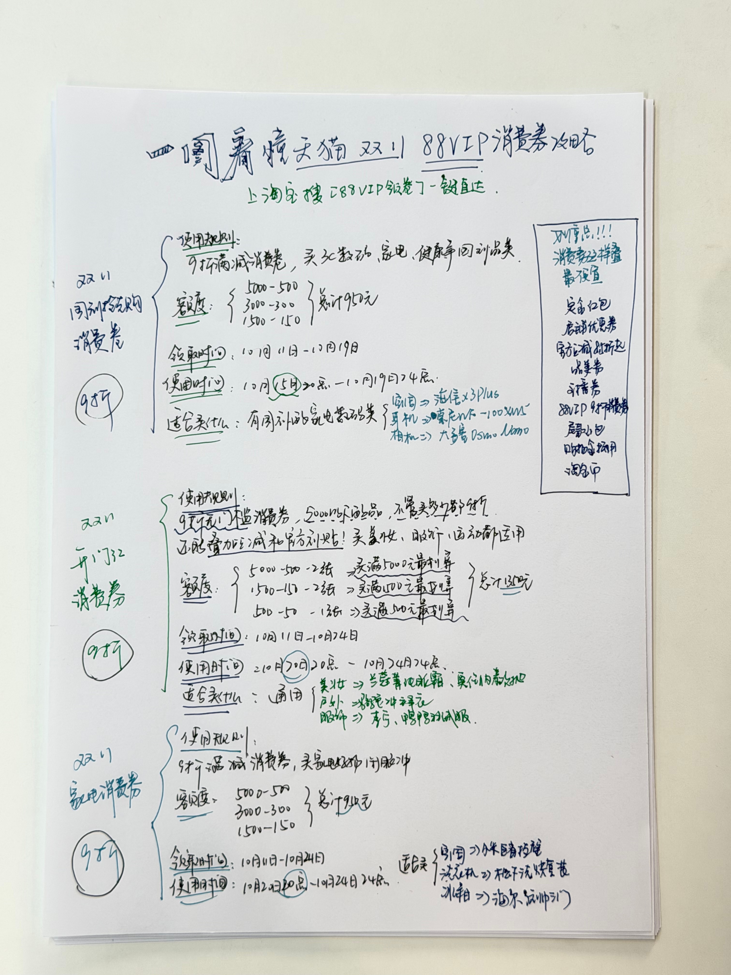 天猫双11我可没少做功课！拿出我的笔记证明！不知道怎么买的，跟着我的攻略抄就对了