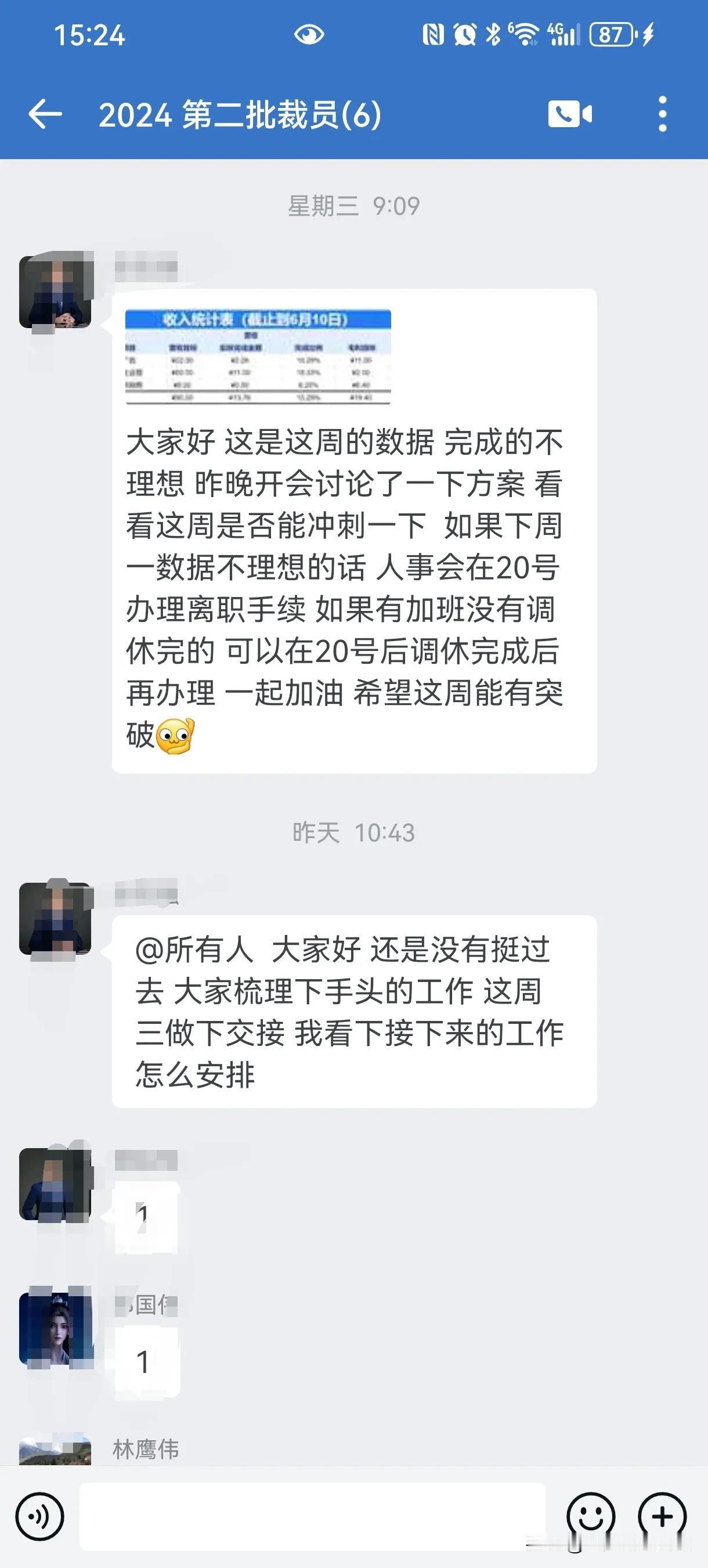 第一批部门裁员名单是我亲手写上去的，第二批裁员的时候我却上了裁员名单。因为经营不