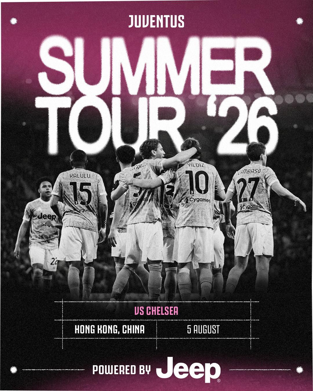 确定了！尤文图斯今夏亚洲行香港站的比赛时间是8月5日！对手是切尔西

你会去现场