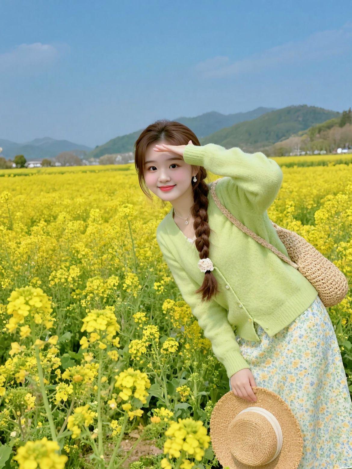 最美油菜花打卡地 油菜花美