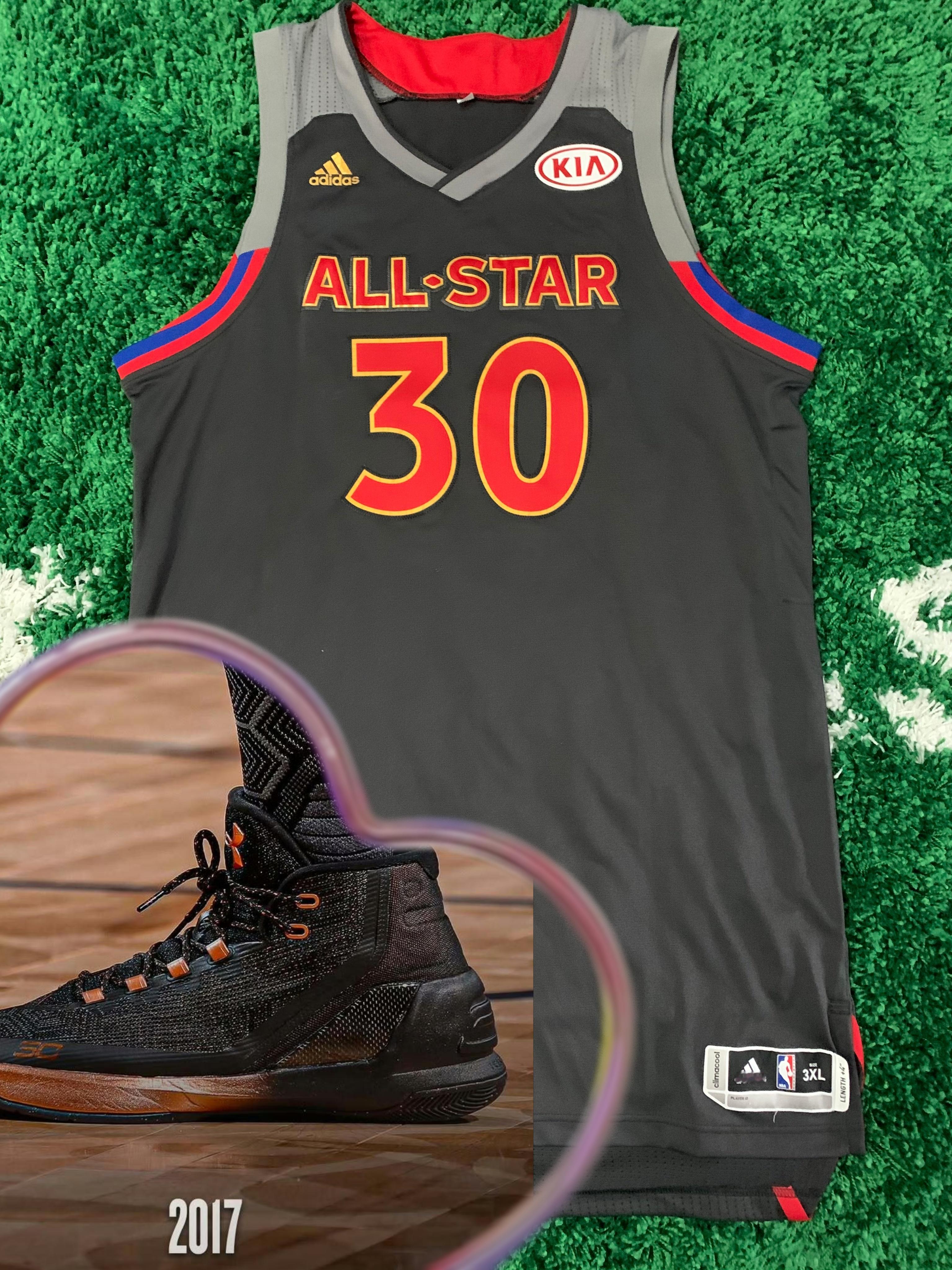 鞋我或许不太懂，但球衣我可太熟了库里生涯出场的10次全明星正赛全记录库里nba全