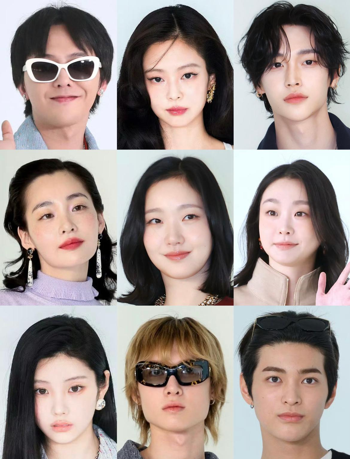 香奈儿首尔大秀艺人怼脸新闻图权志龙 Jennie 金高银 朴元彬 马丁 安乾镐 
