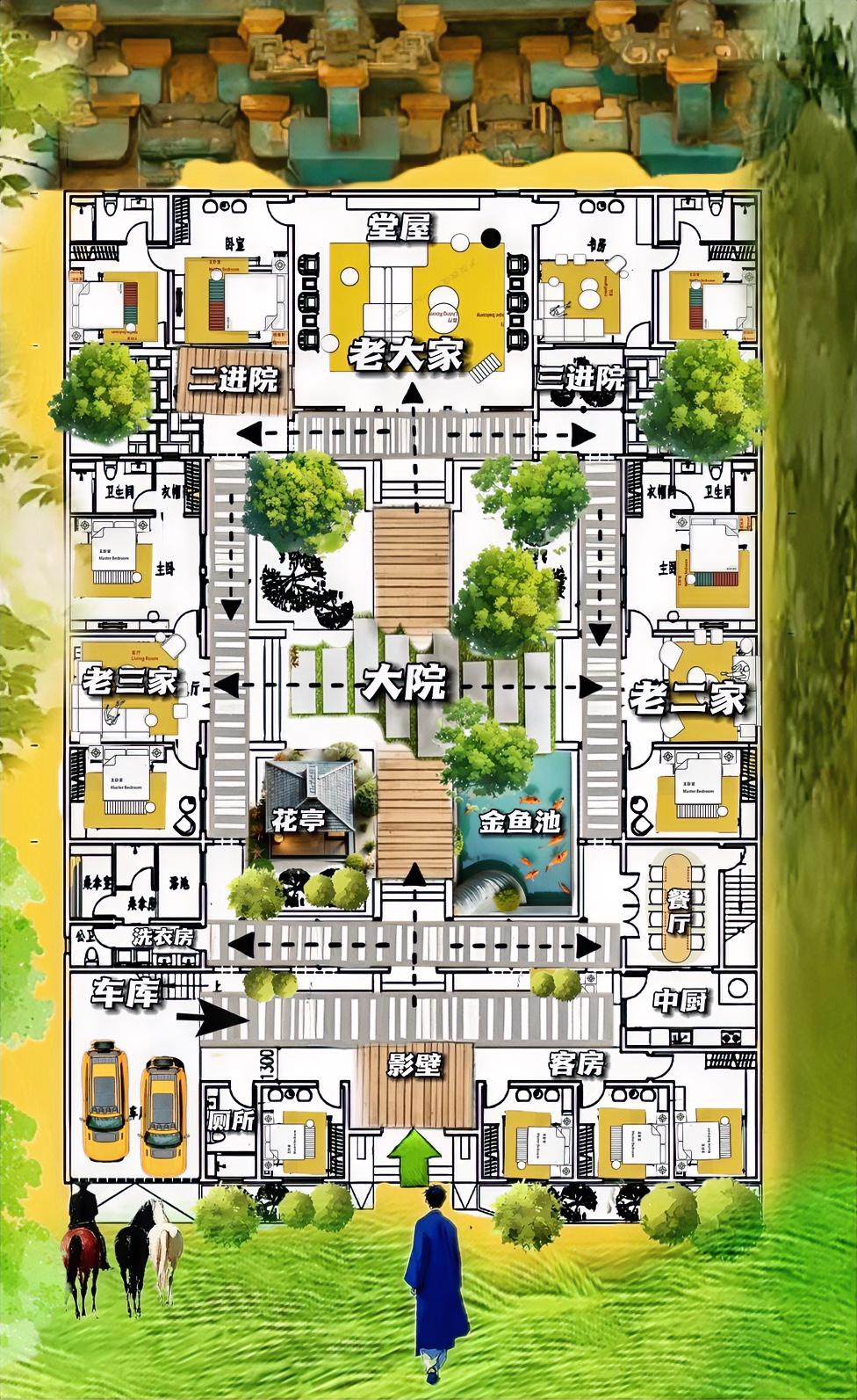 你希望自己拥有的是啥，赚钱的超能力，拥有古色古香的962㎡合院，它的智慧是，与一