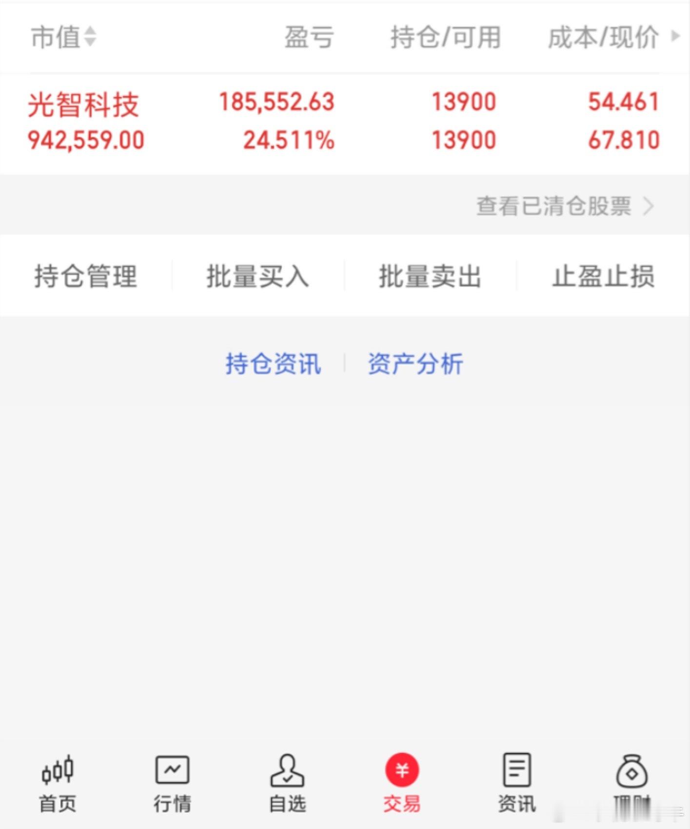 行情不是一天铸成的，投资也不是一天就能翻倍的，需要一点一点滴去成长，让我们一起成