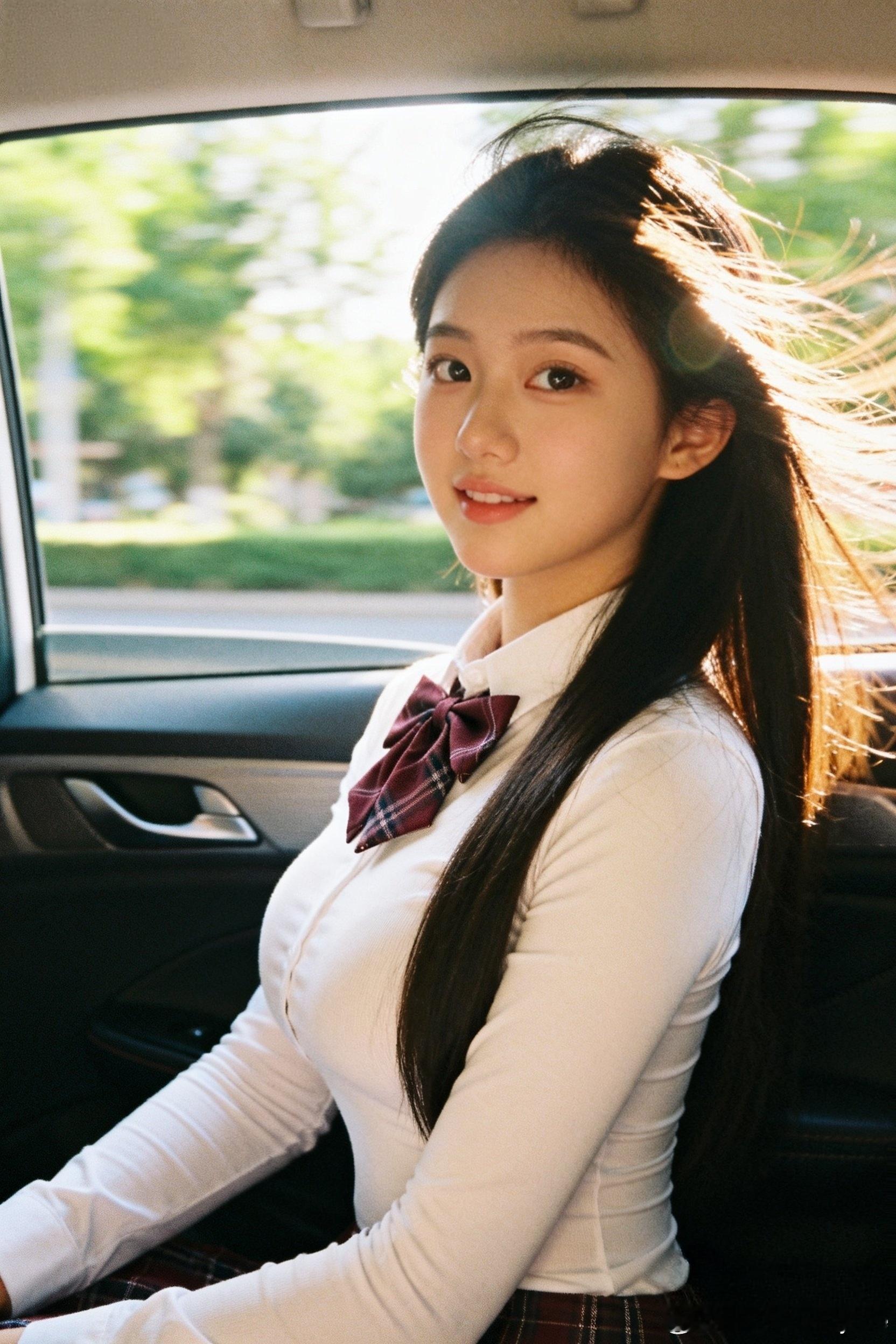 车窗里的阳光与我，整天都是暖暖的📸车窗就是最好的取景框！行摄漫记聂小仙