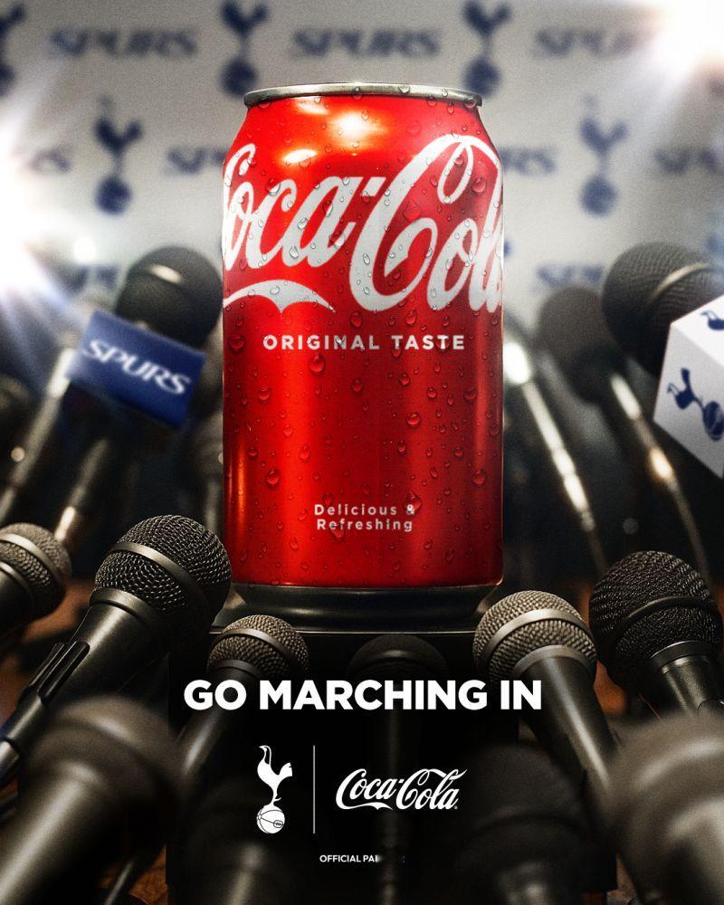 📣 热刺官方宣布，与可口可乐的合作伙伴关系将延长至2027/28赛季结束。根据