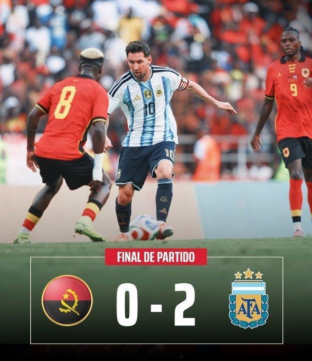 🔝🇦🇷 阿根廷战胜安哥拉凭借劳塔罗和梅西的进球，阿根廷国家队在今年最后一场