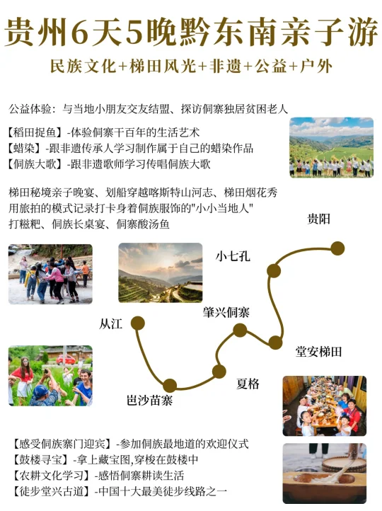 贵州黔东南亲子游，深入民族公益非遗自然
