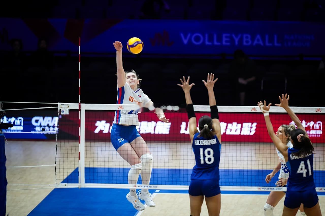 【技术统计】2026年世界女排联赛中国南京站泰国女排0-3捷克女排（14-25 