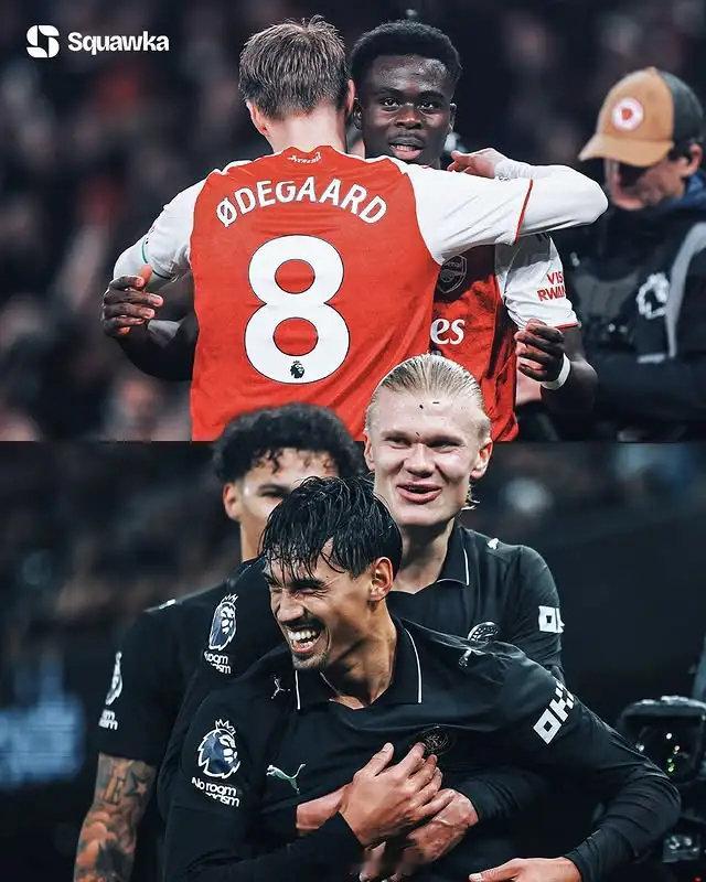 Squawka数据统计，自11月以来阿森纳与曼城在英超已打入10粒运动战进球，并