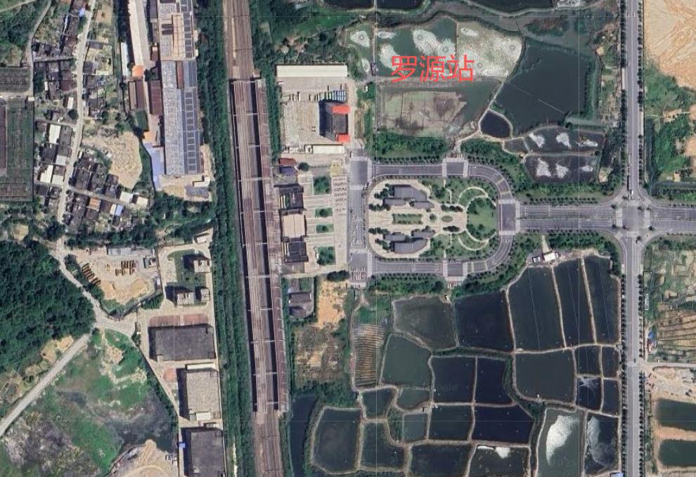 罗源站位于罗源县松山镇，车站随温福铁路建设（站场规模为2台5线），于2009年9