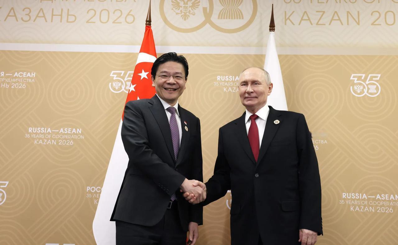 在面对东盟唯一制裁俄罗斯的新加坡政府总理黄循财，俄罗斯总统普京的话表现很有高情商