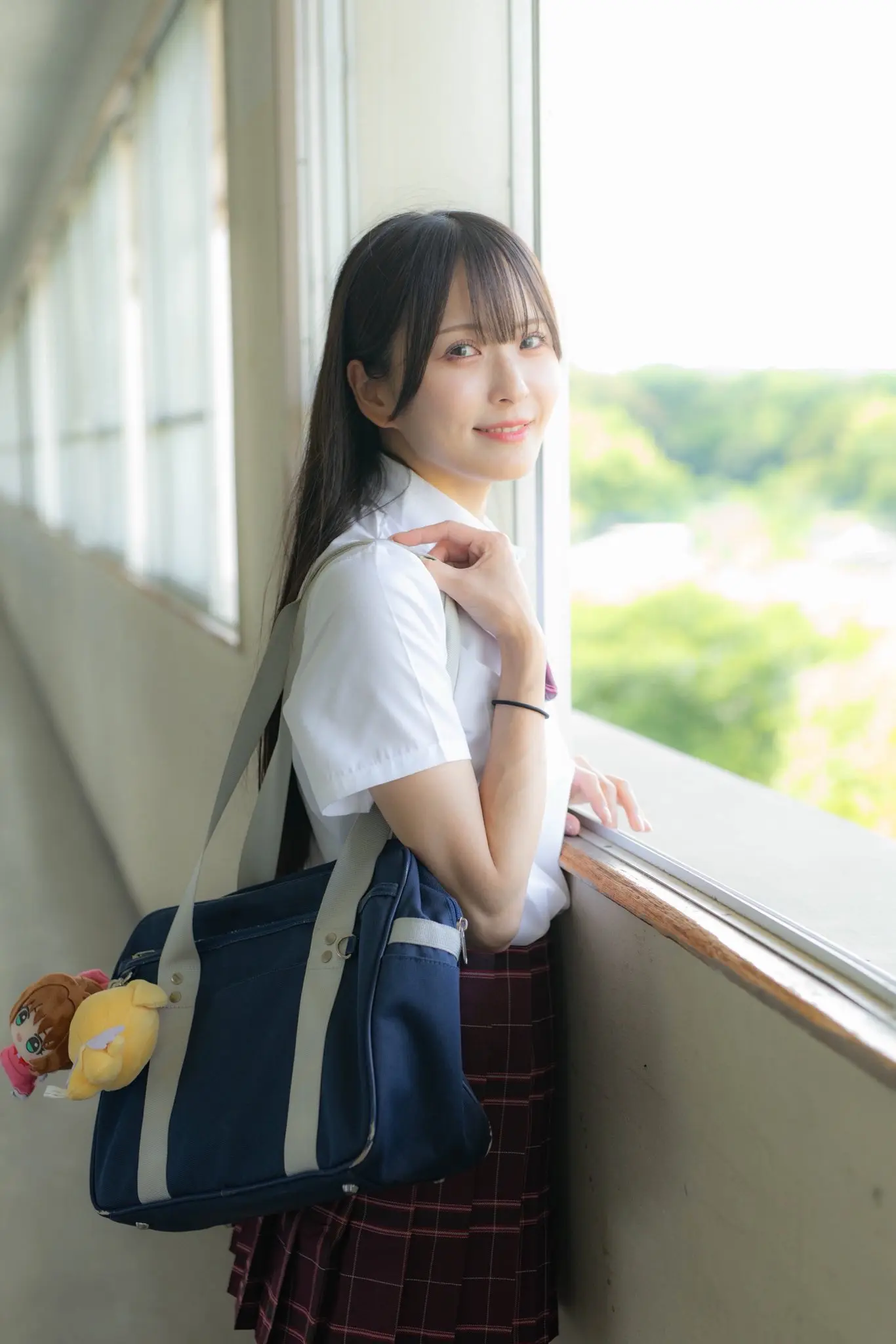 jk校服 日系校服 女高中生的清纯校园穿搭 清纯女高 车站jk