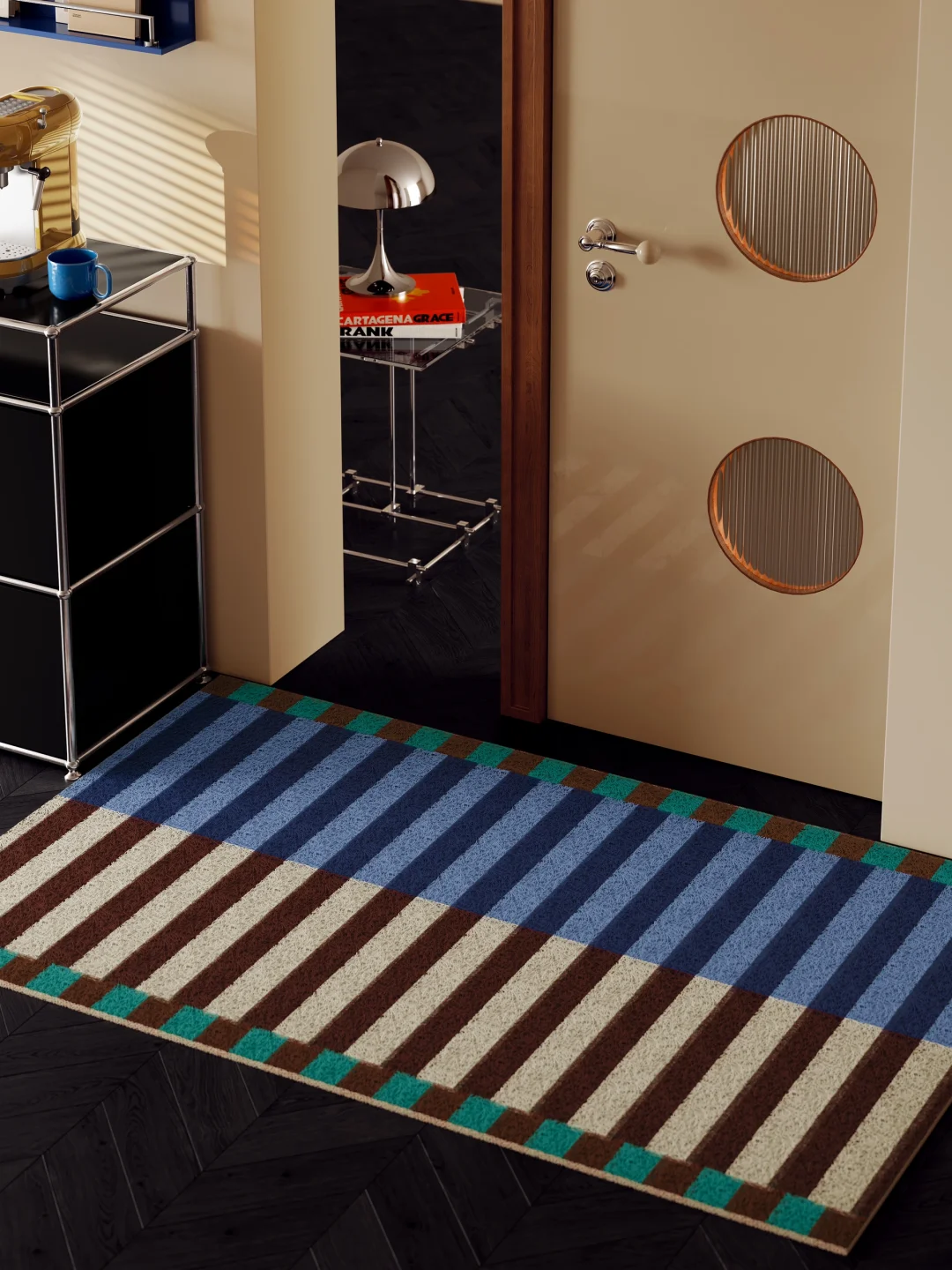 柯布西耶蓝上大分🔵入户玄关的艺术感有了！