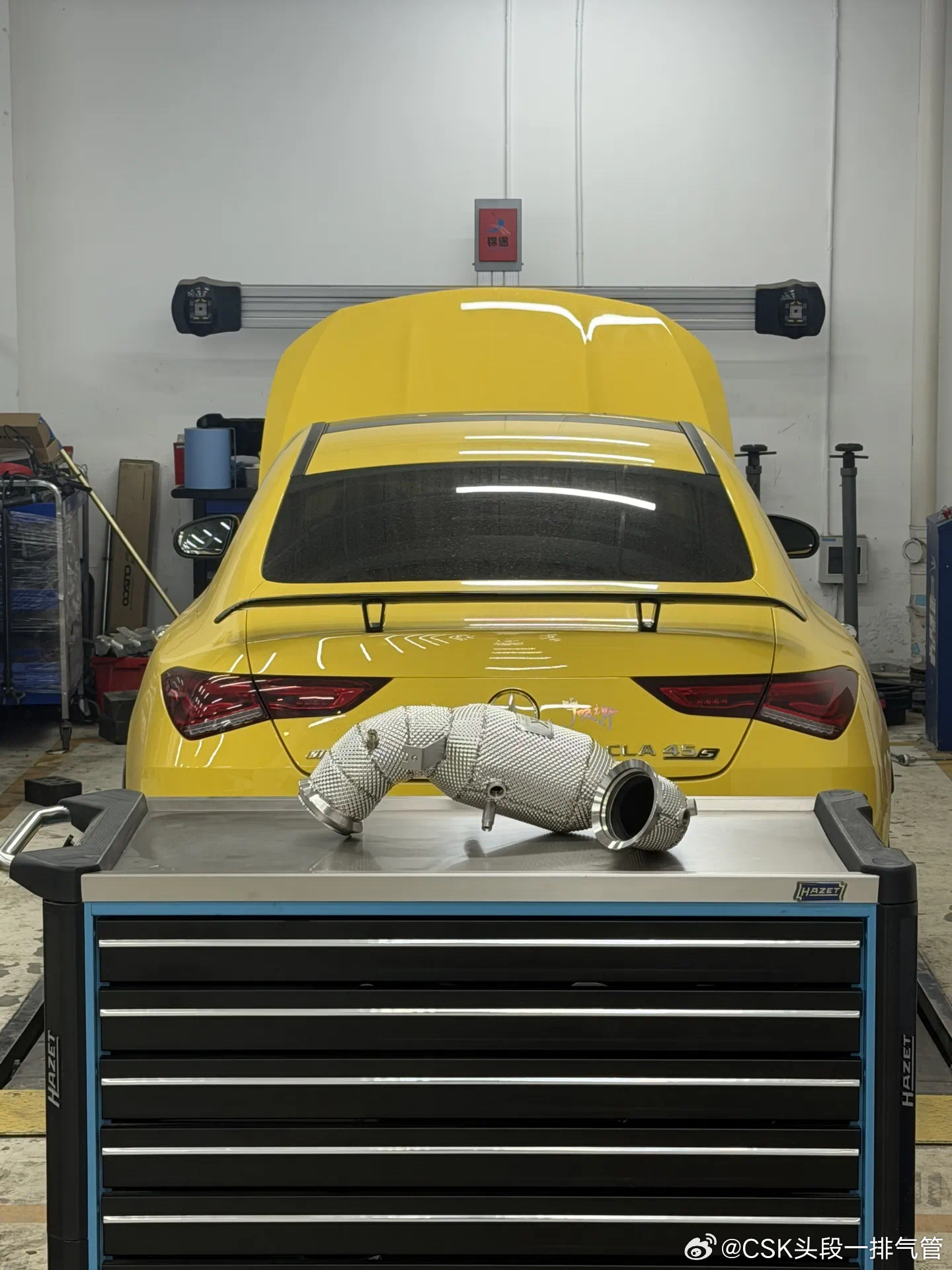 23款 奔驰CLA45S AMG  升级CSK隔热三元头段200目 