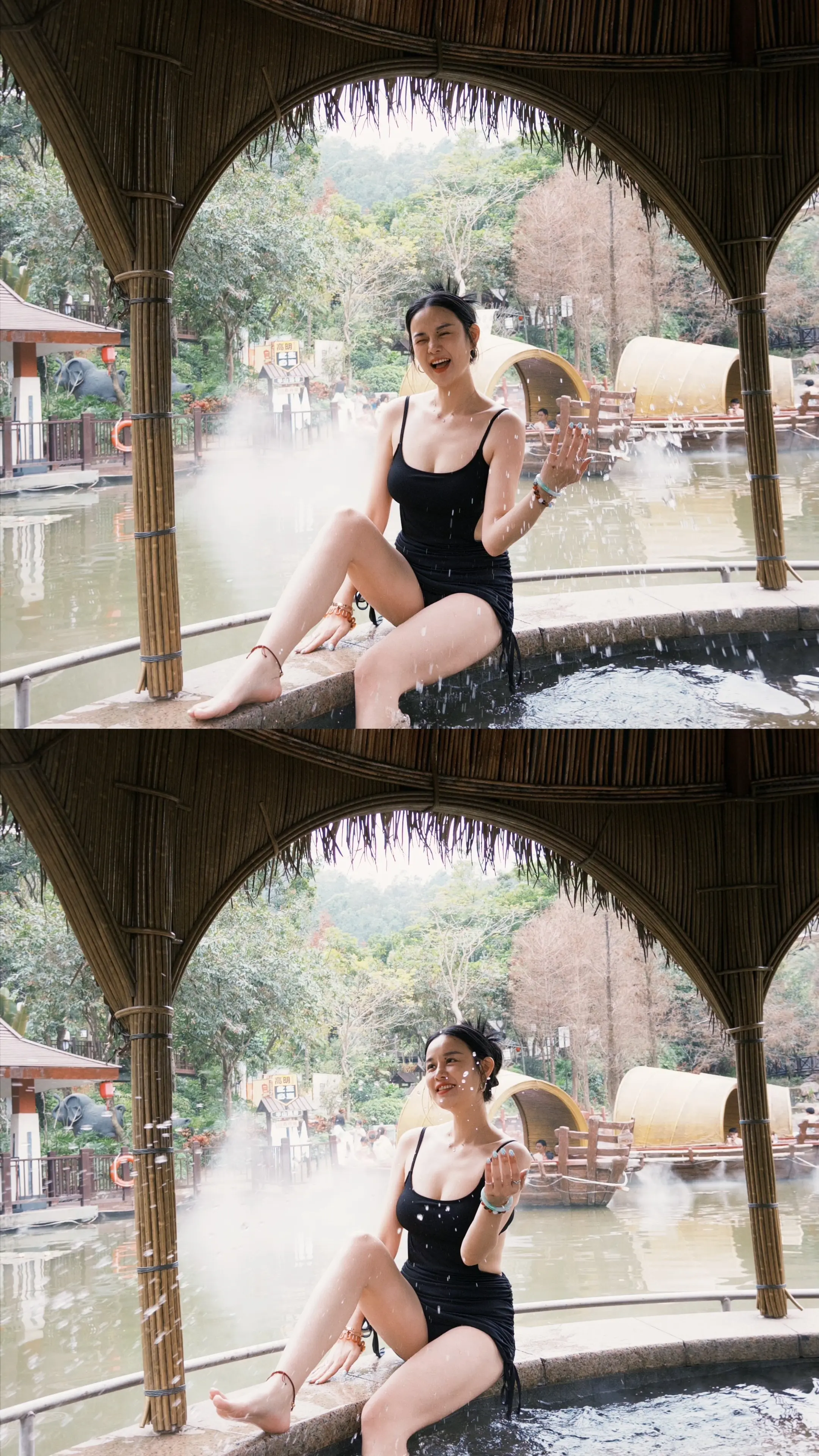 水温刚好，心情刚好，一切都刚刚好。