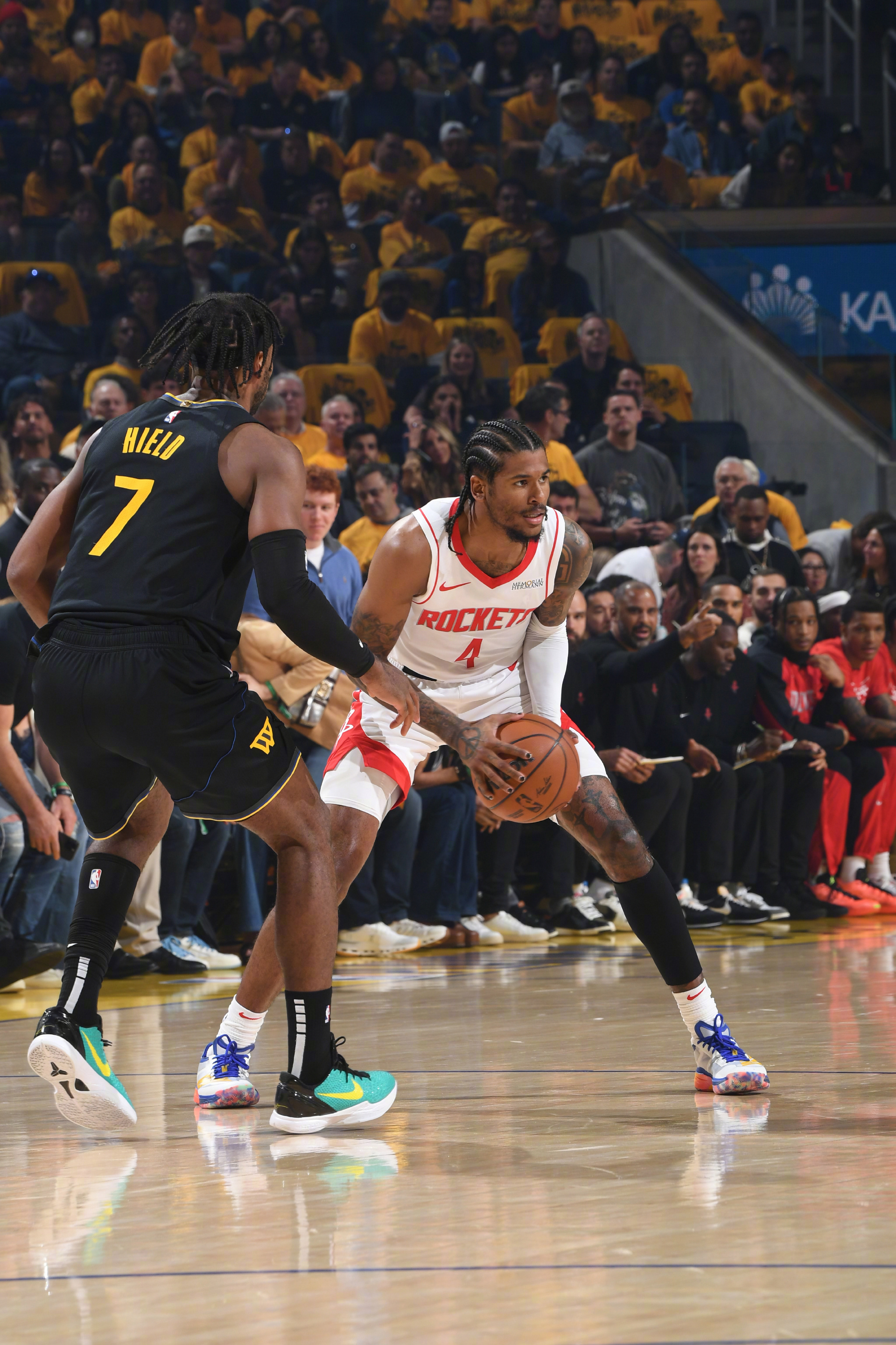 拖进抢七！范乔丹29+8+8&申京21+14+6！#火箭3比3勇士# NBA季后