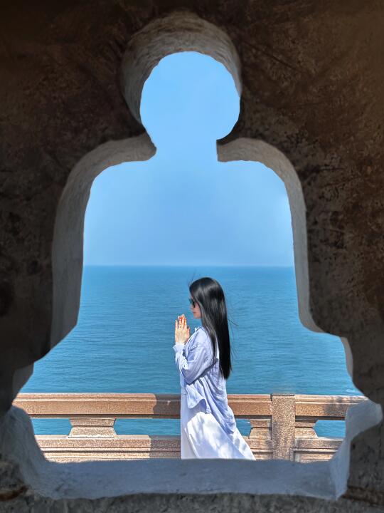 【海边寺庙拍照攻略】原图直出生图能打！