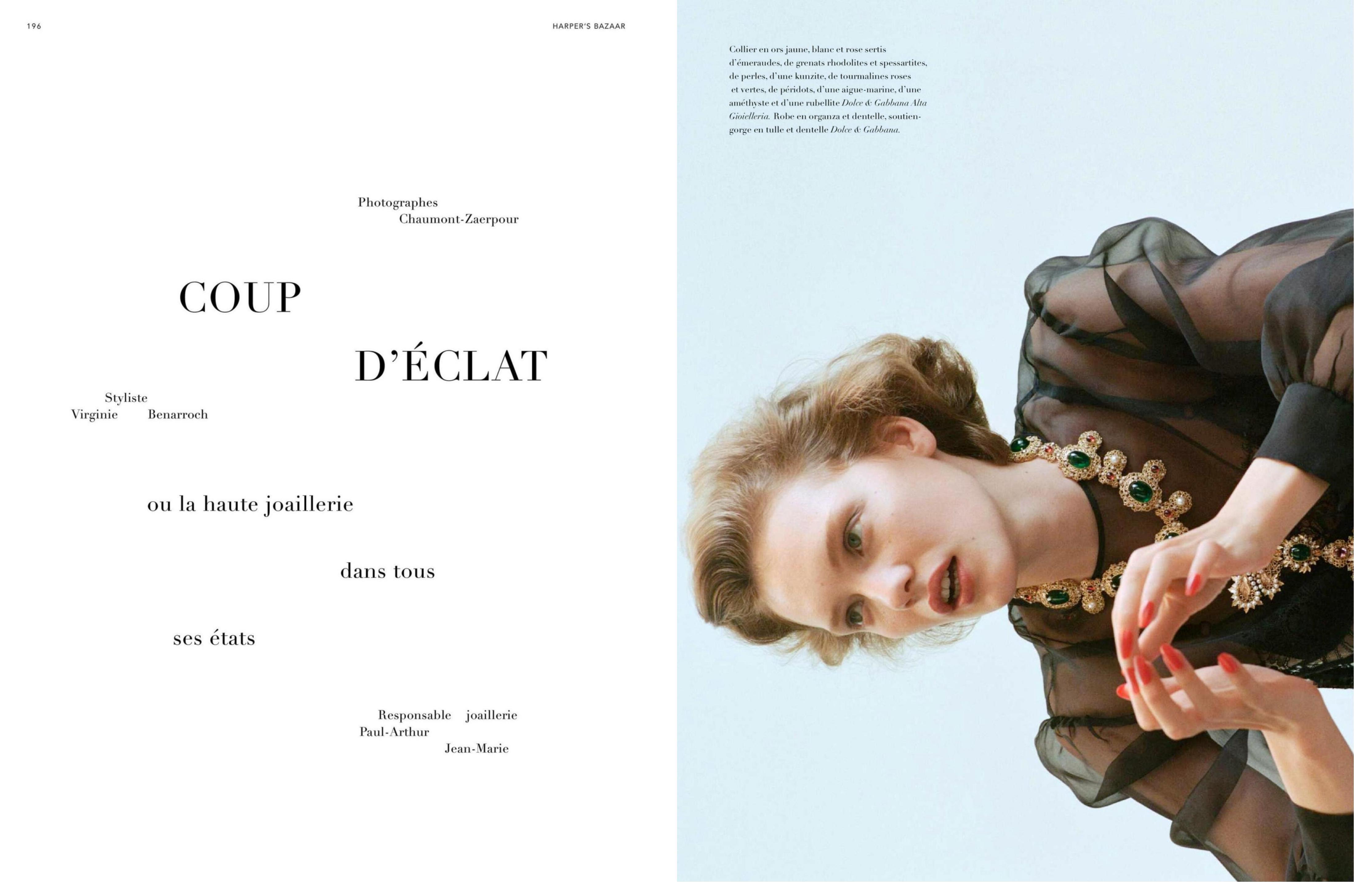 Harper’s Bazaar France  Dec 24 & Jan 25 