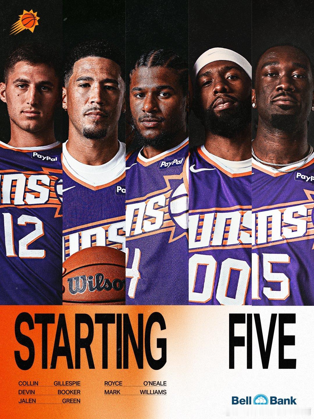 菲尼克斯太阳  太阳今日首发，杰伦格林正式回到首发 