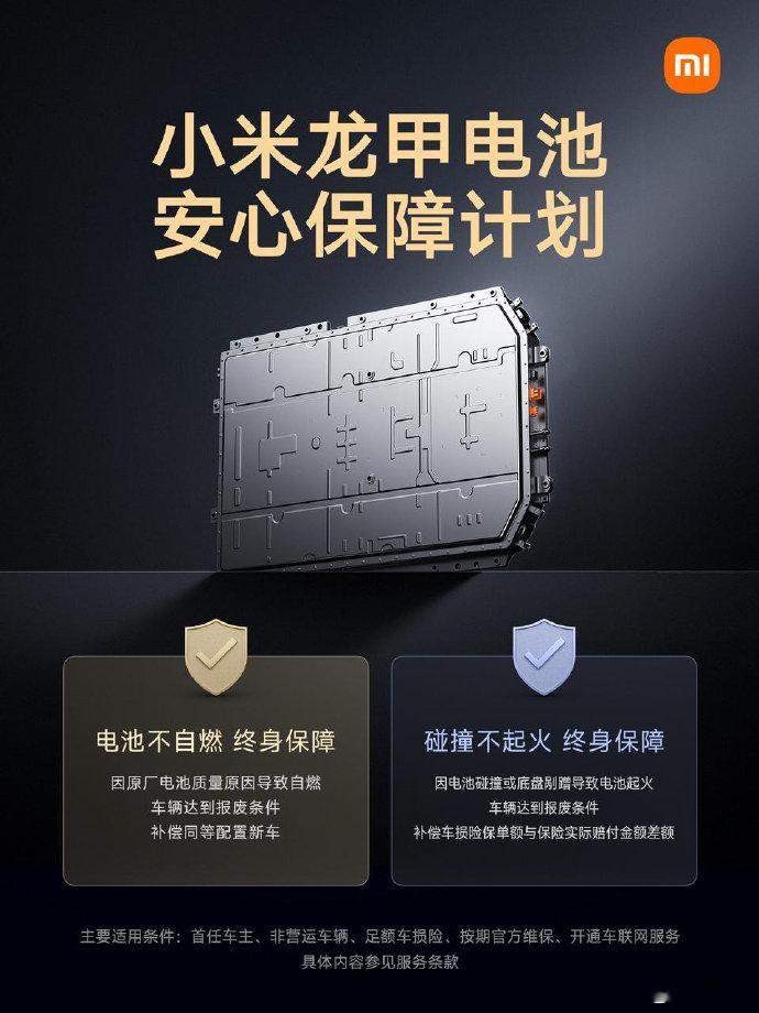 小米汽车和中创新航、欣旺达动力正式官宣“小米龙甲电池”战略合作，并且发布《小米龙