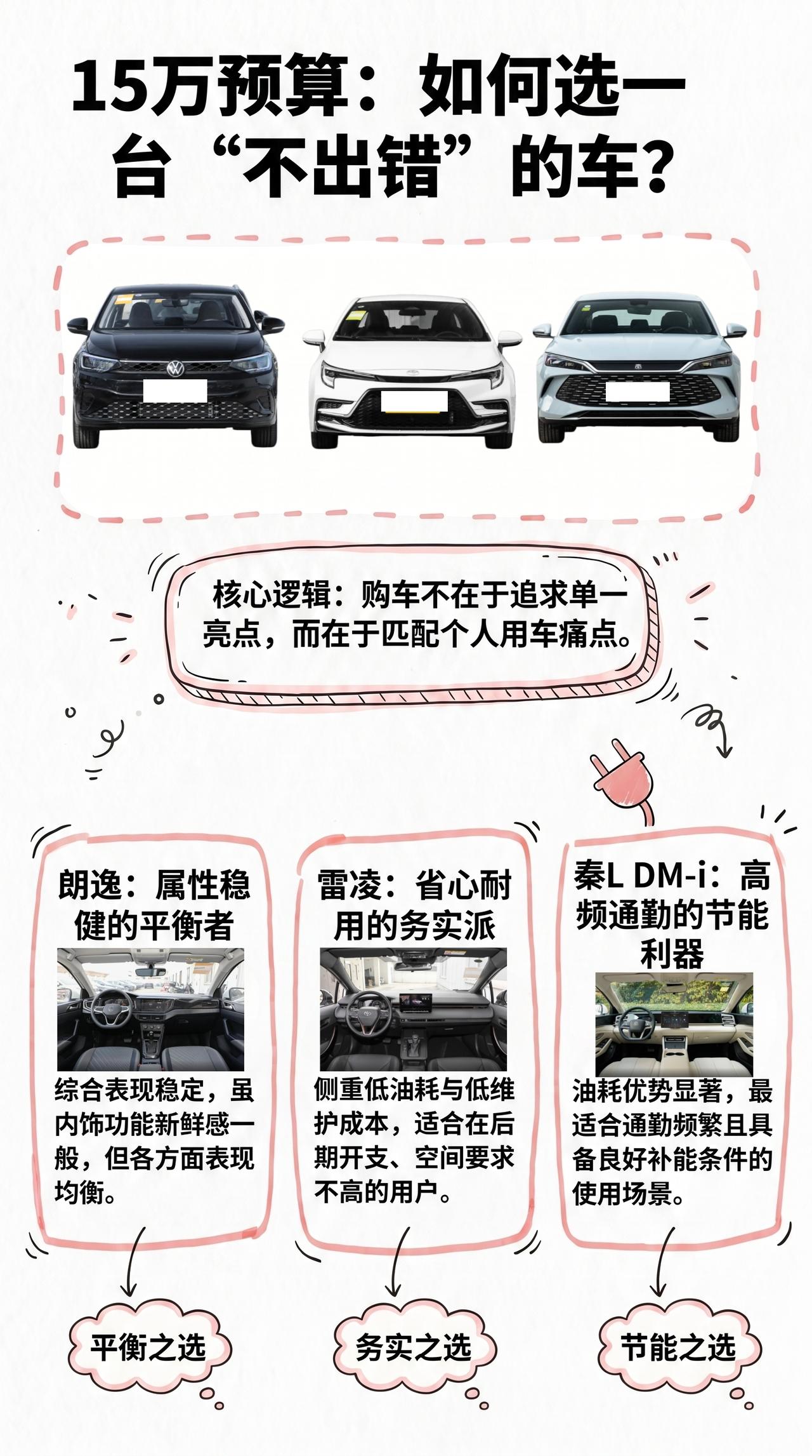 【15万预算，想买一台不太容易选错的车 🌤️】
这个预算段，很多人不是想“买最