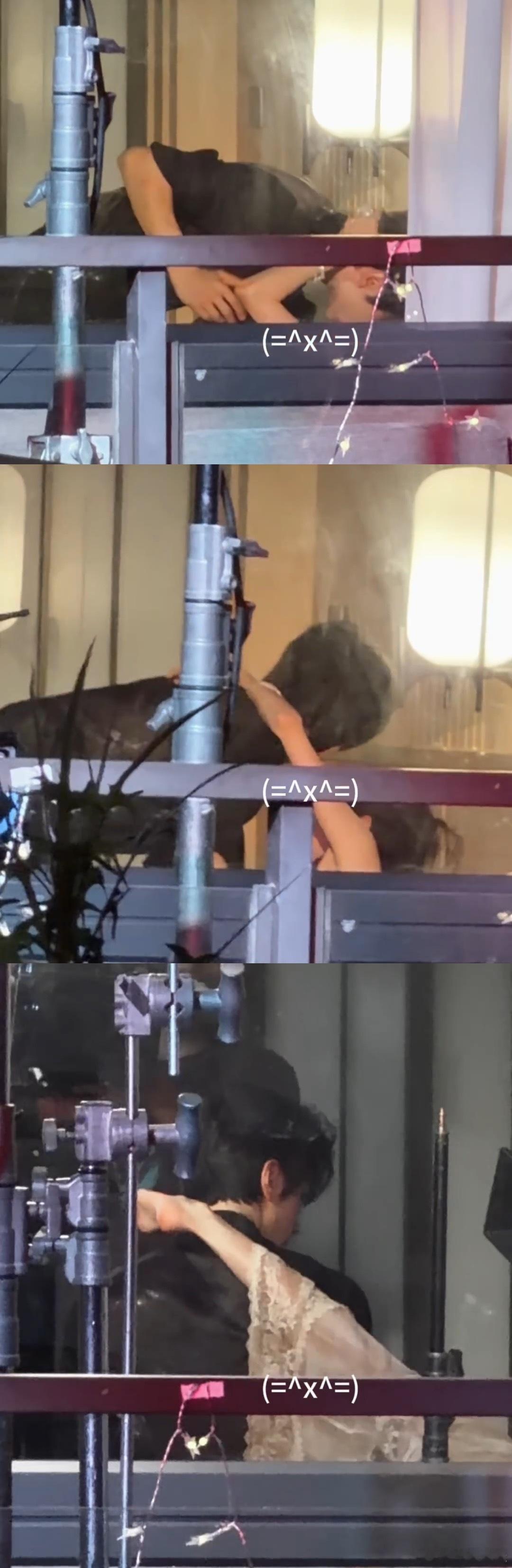 内娱进化到床戏都有路透了 他俩这吻戏拍得也太扎实了吧，完全没有别的剧里那种放不开