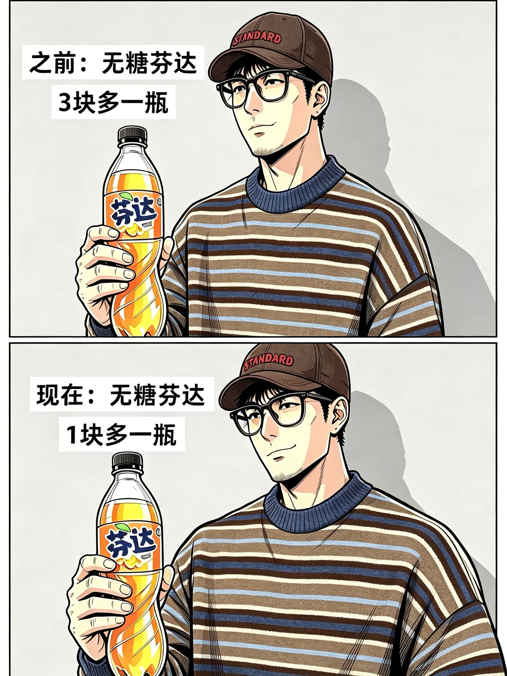 无糖芬达补货了，算下来一瓶只要一块多