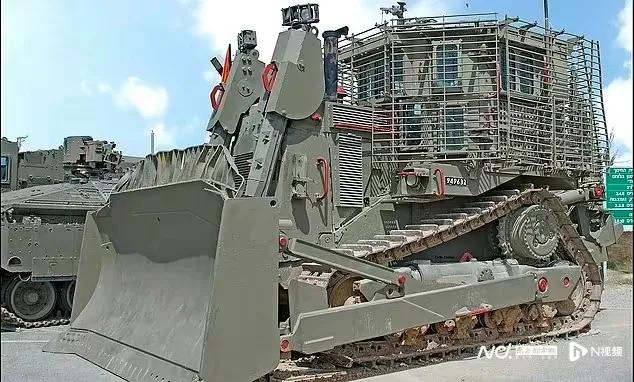以色列已经准备好在加沙地带上它的D9R推土机了。每次只要它出现，就意味着以色列的